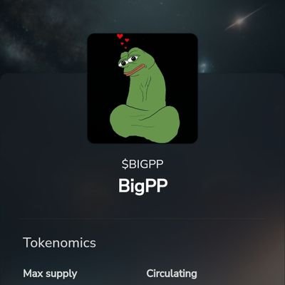 🌌 Cosmos OG $BIGPP Energy 🌌
CFT-20 Token + sub 10k inscription collection
🐸💚Love, Gua, and Big GREEN Dildos 💚 🐸