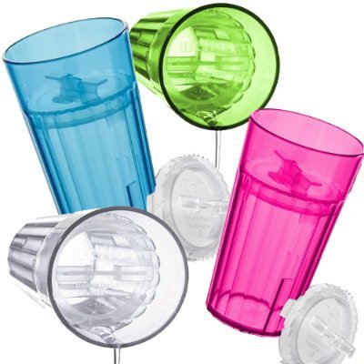 The perfect teaching tool for your toddler to learn how to drink from an open cup. No suction needed, avoiding speech and dental risks of typical