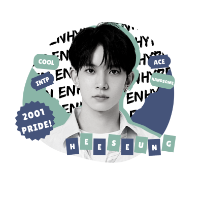𝗨𝗡𝗥𝗘𝗔𝗟  :  2001  •  Lee Heeseung (이희승)  ー  He is the oldest member and was born as a 𝗰𝗲𝗻𝘁𝗲𝗿 at enhypen.