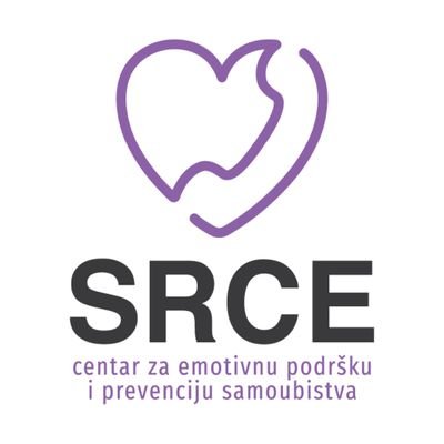 0800 300 303 * vanja@centarsrce.org * Centar Srce je neprofitna organizacija koja se bavi pružanjem emotivne podrške osobama u krizi i prevencijom samoubistva.