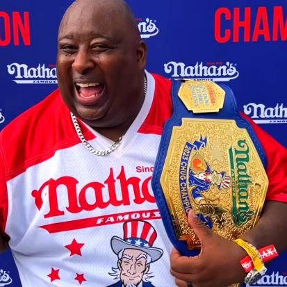 3x Nathan's Chugging Champion & MLE Professional Eater. 
Bookings? Contact: Daniel@cndagency.net.