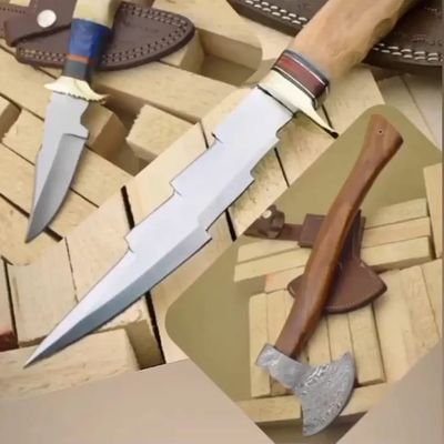 For Custom Made Knives Draggers & Axes check out link below 👇