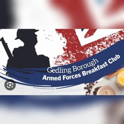 Gedling Borough Armed Forces Breakfast Club. We meet 3rd Saturday of the month at Richard Herrod Centre.  All welcome 🤗