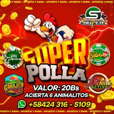 💰🐔POLLA ANIMALITOS SUPER🐔💰
🎰LOTTO ACTIVO🐐
🎰GRANJITA 🦜
🎰SELVA PLUS🐕
📲+58424-3165109
WhatsApp 👇🏻👇🏻👇🏻👇🏻
📲 https://t.co/f4A774dhxR