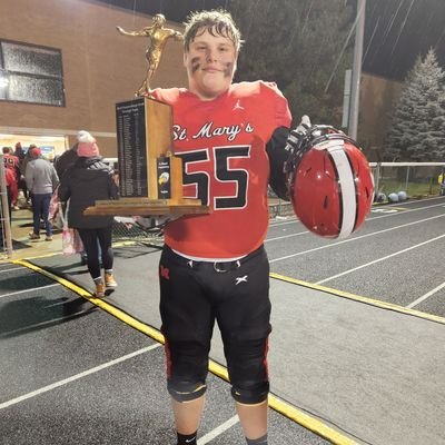 3.77 Cumulative GPA | Class of 2026 | Left OT | Orchard Lake St. Mary's Prep | 6'6, 320lbs | Wing Span: 6'10 | Instagram: JohnKolarchick2026