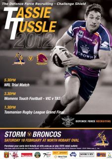The Tassie Tussle - NRL Melb Storm v Bris Broncos 18 Feb 2012 North Hobart Oval