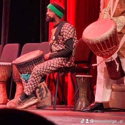 I’m a West African hand drummer, percussionist, and acoustic drummer. I’m the only hand drummer live on Tiktok and Twitch.