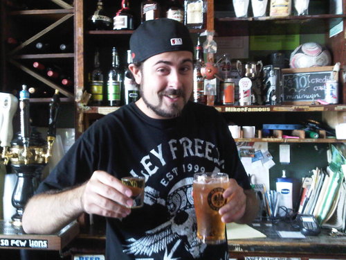 Bartending in americas drunkest city. MANCHESTER UNITED!