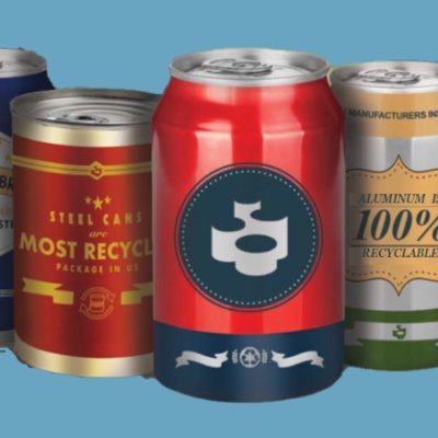 Cans are the smart and sustainable packaging solution. Metal is infinitely recyclable, so as long as you recycle your cans, the metal can be used over and over.