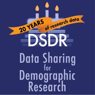 Data Sharing for Demographic Research (DSDR) is celebrating 20 years of disseminating, archiving, & preserving research data for population research.