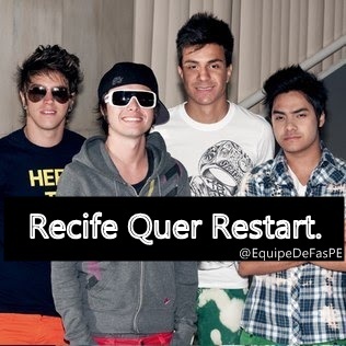 Equipe De Fãs Restart PE. Junte-se a nossa equipe e ajude a trazer a Restart de volta para RECIFE-PE. | MSN para contato: equipedefaspe@hotmail.com