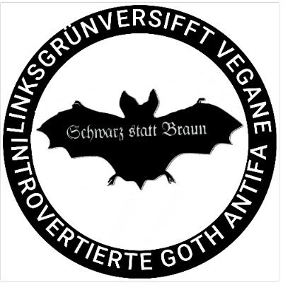 vegan introvert+linksgrünversifft+antifascist+antispeciesist+