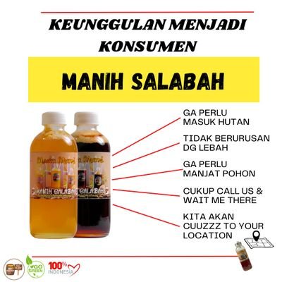 Madu Manih Salabah, madu asli hutan dorsata Pasaman Indonesia