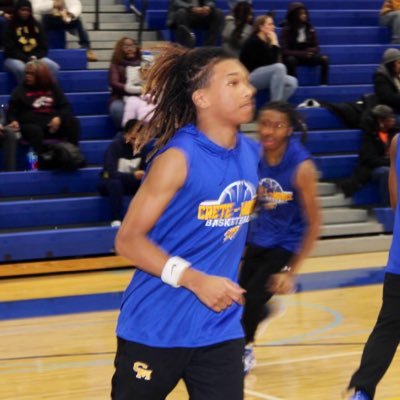 Tay’Shun Russell Crete-Monee Class of 24’ 4.08 GPA 5’8 All Conference Guard and open to all recruitment💙