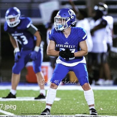 5'8 175 lb. / Class of 2026 /
LB/LS/WR / 4 ⭐ Long Snapper /
3.0 gpa / Multi Sport Athlete /
502-270-9793 /
Oldham County High School /
0.73 pop time