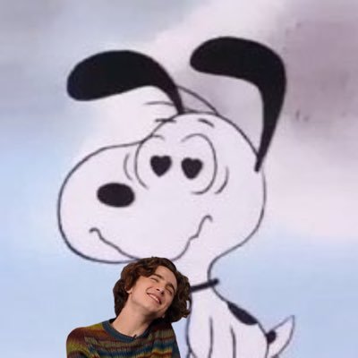 timothée chalamet as snoopy!