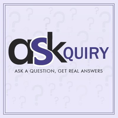 askquiry's profile picture. Ask any #question and get real #answers and advice from experienced people, experts and different people on https://t.co/xg5joh76bB.