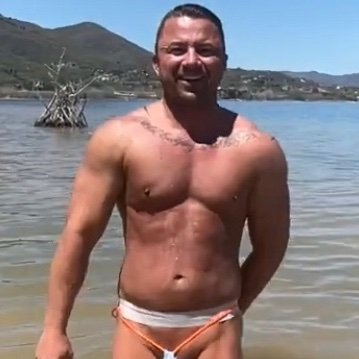 Xstreme Swimwear..
Buy a  pair of dissolvable swimming trunks and give to your friend.
And they will be naked in public.
Must video it and put it on here.