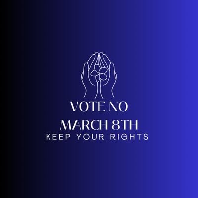 Vote No to both amendments on March 8th to protect women, mothers, and the family #VoteNoNo