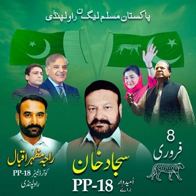 Coordinater 
Team Sajjad Khan
PP-18
PML-N Rawalpindi.
+923328503000.