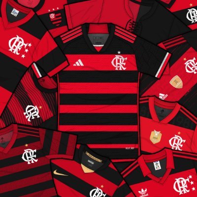 Todos os uniformes da história do Clube de Regatas do Flamengo | Por @Pineiro_Design e @RNKits