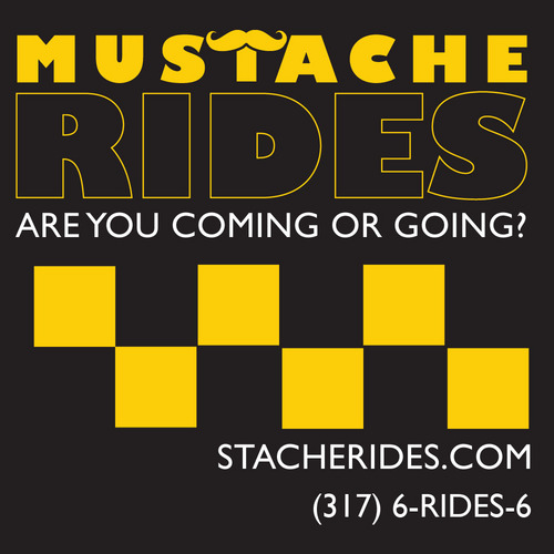 Are you coming or going? Party Buses for hire. Flat & hourly rates. Call/Text (317) 6-RIDES-6 to schedule your crew in a Bustache. Mustaches appreciated.