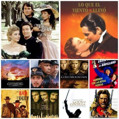 All movies, series and all type of film productions related to the American Civil War. We also share information of other movies from different Civil Wars.