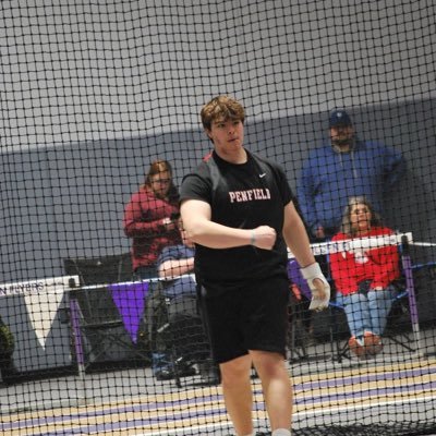 58’ 1”wt||45’5”shot put||139’ discus||Penfield High school||1 year of outdoor, 1 year of indoor||6’2 260lbs|| 305 lbs bench 275 lbs clean||co 2025||