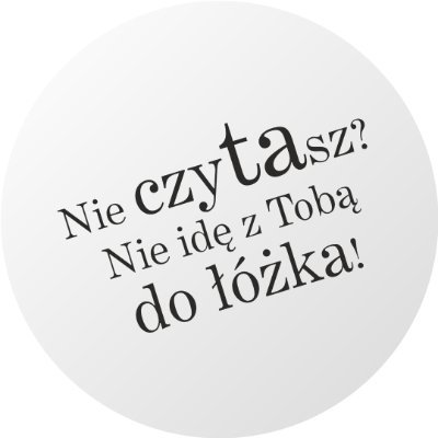 nieczytasz's profile picture. Twitter społecznej kampanii Nie czytasz? Nie idę z Tobą do łóżka!