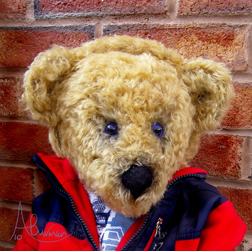 Whisper The Listening Bear, created by Angela Burman