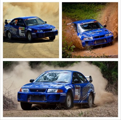 Australian based rally team currently competing in selected events in a Mitsubishi Lancer Evo 5