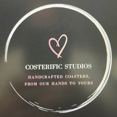 Handcrafted ceramic coasters from our hands to yours!