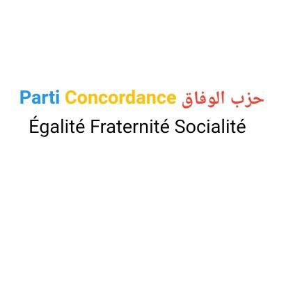 Bienvenue sur la page officielle du parti Concordance.