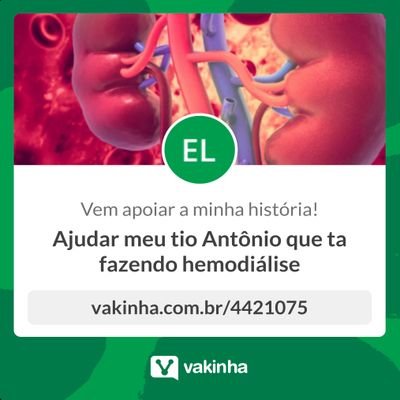 ajude  meu  tio se possível for,ele estar fazendo tratamento dos rins  hemodiálise https://t.co/pPnnm3HAvm