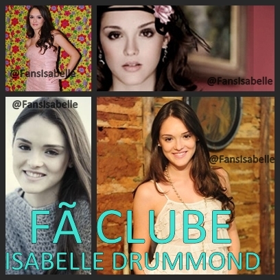 PRIMEIRO FÃ CLUBE OFICIAL DA ISABELLE DRUMMOND ( @isabelleofic ) seguido por ela dia: 16/01/12