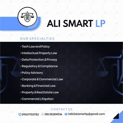 Technology, Startup & Intellectual Property Law. Regulatory & Compliance. Property Law Practice. Commercial Litigation. Mail: talk2alismartlp@gmail.com