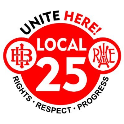UNITE HERE Local 25 is a hospitality workers' union which represents over 7,000 members in Maryland, Virginia, and Washington, DC.