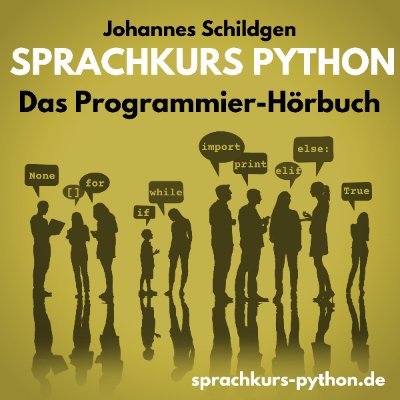 Lerne Programmieren mit Python bei der Autofahrt, bei der Hausarbeit oder in der U-Bahn. Bald bei Audible, Amazon, iTunes & Co.