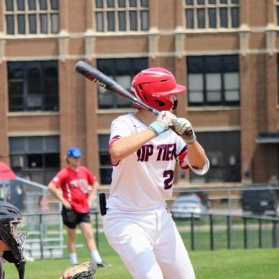 Top Tier baseball Glenbrook South High School Glenview IL Class of 2027 Pos: 1B/LHP/OF 6’1 185 LBS 80 pull down 75 off mound  81 mph off tee 15u @toptiernorth