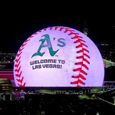 Athletics fan excited for baseball on the Las Vegas Strip