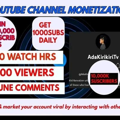 Hello there👋                                                 Am a professional YouTube promoter...... I will grow your YouTube channel and get it monetize.