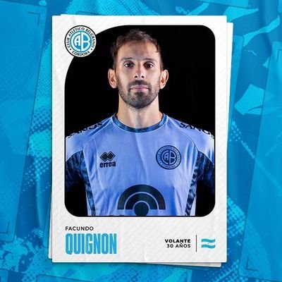 Cuenta honorífica al centrocampista Facundo Quignon
Hincha del CAB como el 68% de la provincia.