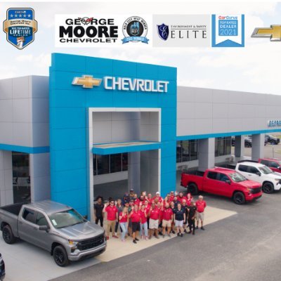 This is the ONLY and OFFICIAL account for George Moore Chevrolet located off  Atlantic Blvd In Jax, FL. Winner of Bold City's Best award in service and sales!