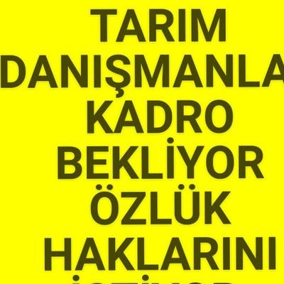 Tarım danışmanlar kadro bekliyor özlük haklarını istiyor güvence istiyor sesimizi duyurmak istiyoruz adalet istiyoruz torba yasasında yer almak istiyoruz #Tarım