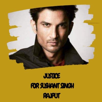#JusticeForSushantSinghRajput

RTs and Likes are not endorsements.