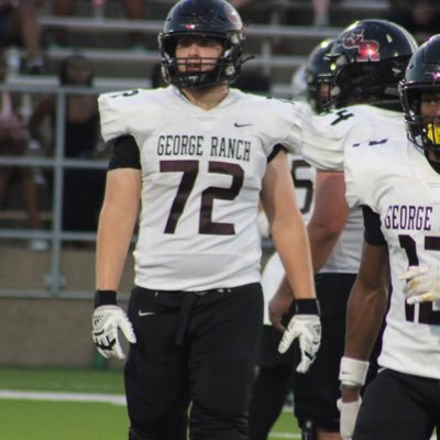 | George Ranch High School |
| Class of 2025|
|3.8 core GPA|
|OT 6.1 230lb|
|20-6a 2nd team all district|
|Newcomer of the year|
|Email: JacobTho292@gmail.com |
