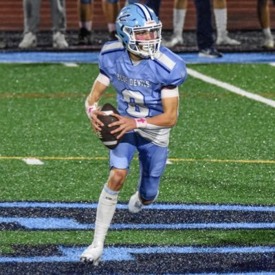 QB/WR/FS #8 | CO 25’ | Columbia HS | 5”11 | 170 lbs. | Class A 1st team DB | Team MVP | 3.5 GPA | New York | NCAA ID #2306941268 | 40yd 4.7 | (518) 603-8161