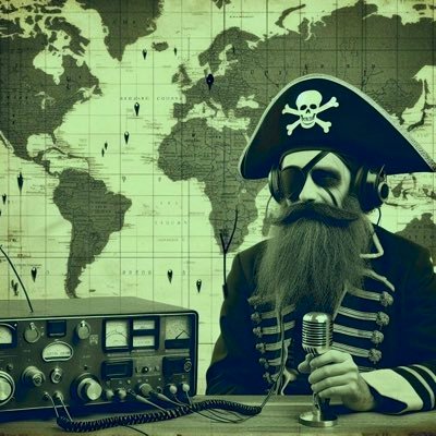 Pirate radio. Warding off those who come to find my buried barrel of gold. Haunting the airwaves of FRS/GMRS frequencies throughout Sandbanks and The Outlet.