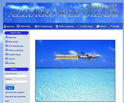 Azzurrowebdizaj's profile picture. Web dizajn, SEO Optimizacija, Graficki Dizajn, Online Marketing, itd...