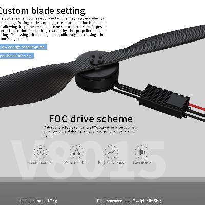 hanivy86's profile picture. We are a professional and creative company that develops and manufactures High-voltage eVTOL propulsion system (Drone Arm Set), ESCs, Underwater propulsion.